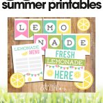 free summer printables | DIY lemonade stand | homemade lemonade stand for kids | free printable