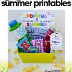 free summer printables | summer gift idea | pop into summer surprise gift | free printable