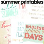 free summer printables | summer wall art | decorate for summer on the cheap | free printables