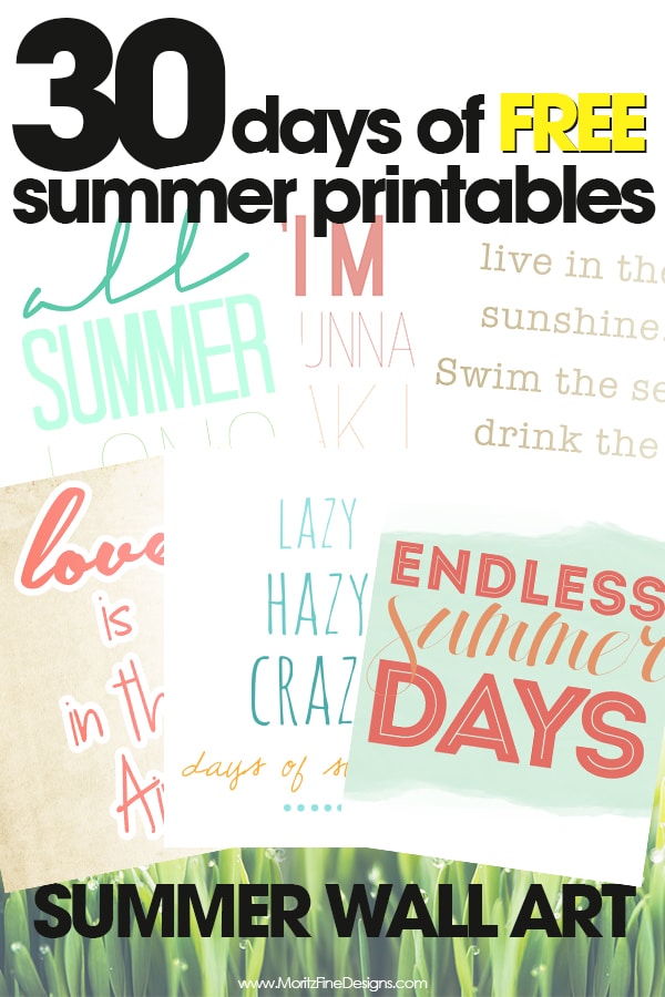 free summer printables | summer wall art | decorate for summer on the cheap | free printables