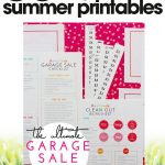 free summer printables | garage sale kit | organize your garage sale | free printables