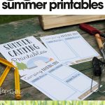 free summer printables | summer camping printables | easy camping planner | free printable