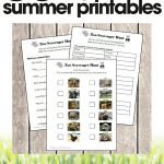 free summer printables | zoo scavenger hunt | fun summer activities for kids | free printable