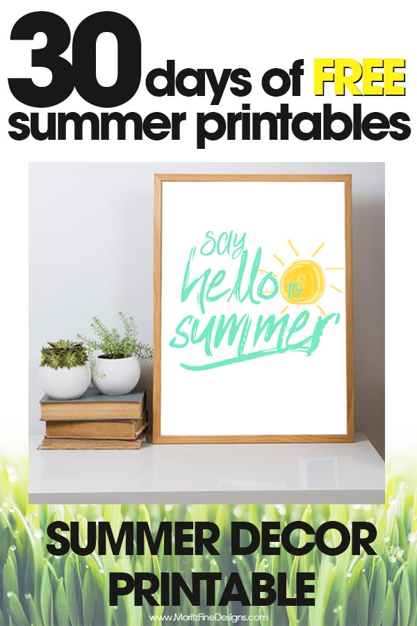 free summer printables | summer decor for your home | say hello to summer | free printables