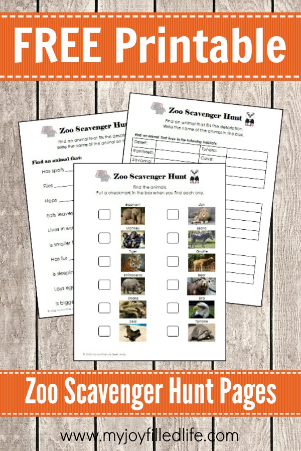 free summer printables | zoo scavenger hunt | fun summer activities for kids | free printable