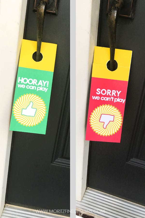 free summer printables | play time door hanger | kids play time notification | free printables