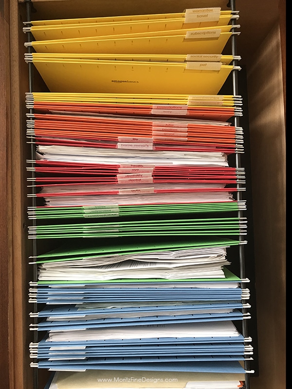 file cabinet organization tips & ideas | free printable labels | end the paper clutter mess | organizing paperwork made easy