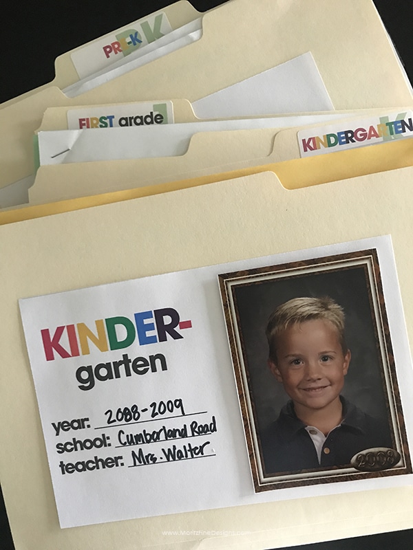 school paper organization | free printable organizing labels | how to organize your kid's papers | organizing school paper ideas