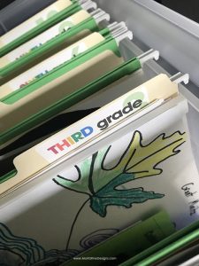 school paper organization | free printable organizing labels | how to organize your kid's papers | organizing school paper ideas