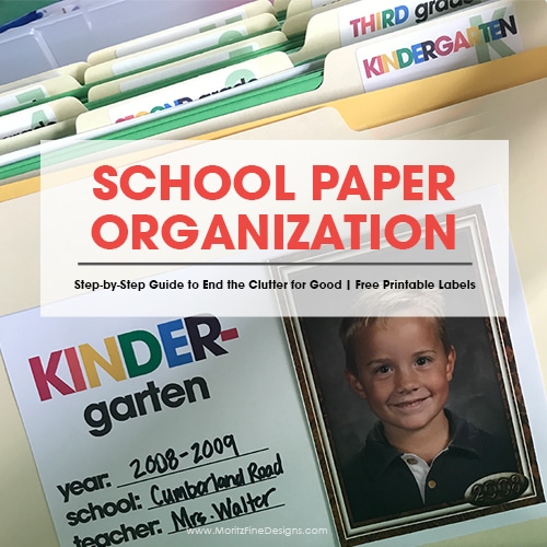 Simple Steps to Organize Your Kid’s School Papers for Good!