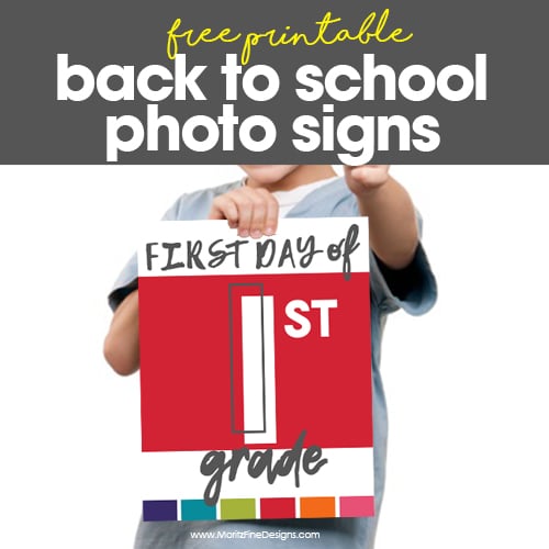 First Day of School Photo Sign