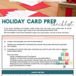 How to Send a Frugal Holiday Card | Free Printable Holiday Card Checklist | Christmas Card Prep Checklist | Step-by-step guide to sending holiday cards.