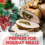 How to Prepare for Holiday Meals | secrets to getting your food organized & prepared | free printable included | Thanksgiving & Christmas food preparation