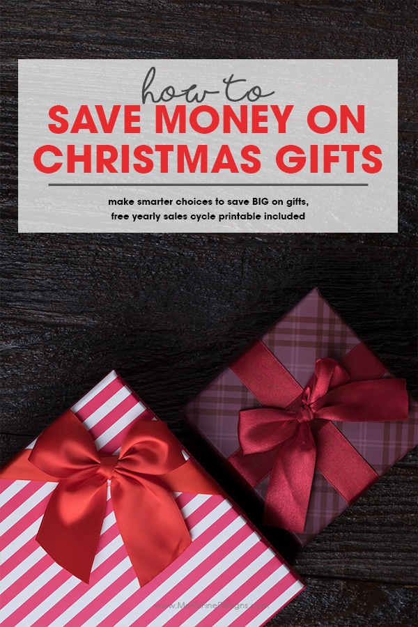 How to Save Money on Christmas Gifts | Free Printable Yearly Sales Cycle Guide | money saving holiday gifts | best time to buy list