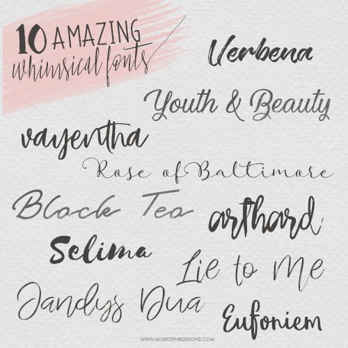 10 Free Whimsical Fonts