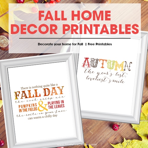 Fall/Autumn Free Printables