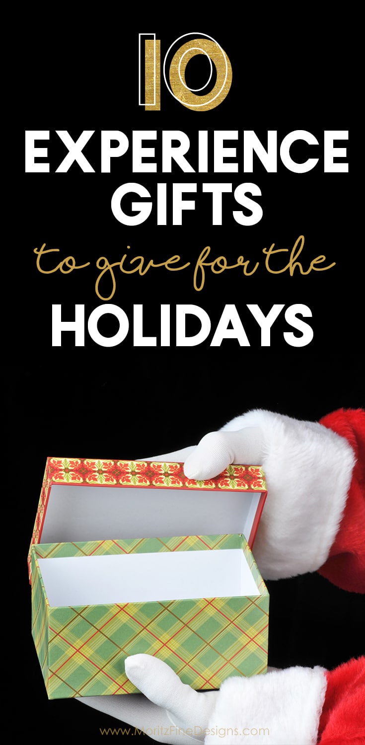 Not sure what gifts to give this Christmas? Try one of these 10 Experience Gifts to give this holiday season. Included is a free printable gift coupon! #christmasgiftideasforkids #freeprintable #christmasshopping #giftideasforfamily