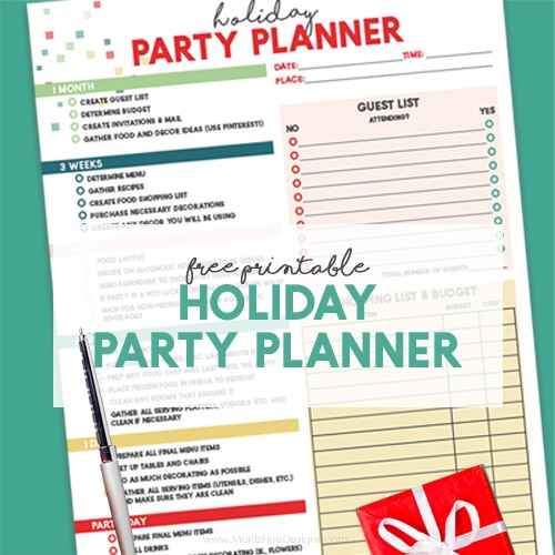 Free Printable Holiday Party Planner