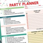 The perfect free printable Holiday Party Planner is all you need to host the perfect party. This step-by-step guide will help you prepare for Thanksgiving, Christmas and New Year's Eve parties!