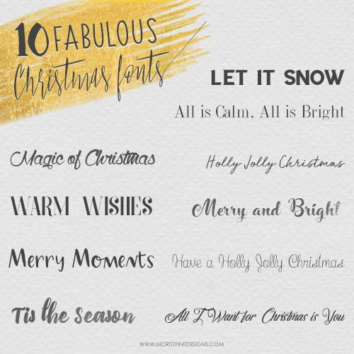 10 Fabulous Free Christmas Fonts