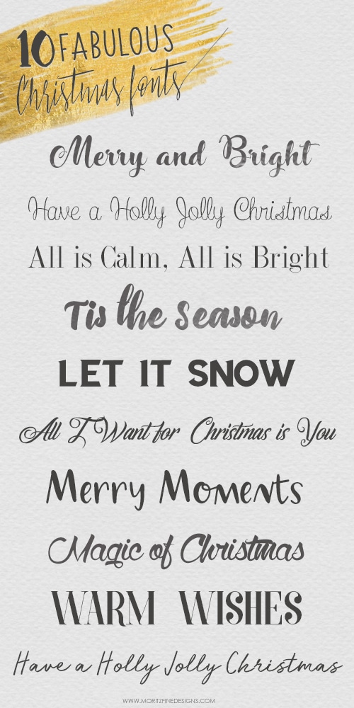 10 Fabulous And Free Christmas Fonts Best Holiday Fonts