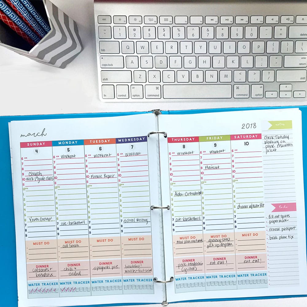 daily planners 2018