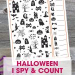 Free Printable Halloween I Spy Game for Kids | Fun and Free Halloween Activity | Simple Halloween Math Counting Game