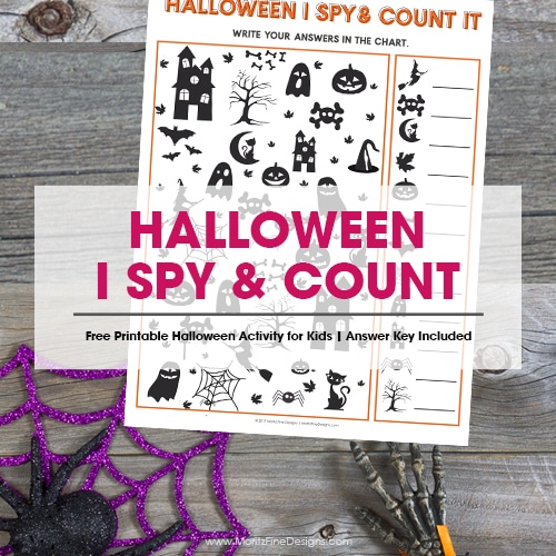Halloween Activity for Kids | I Spy & Count It
