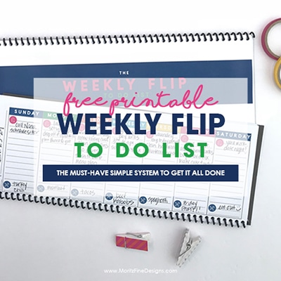 This is a must-have, simple printable weekly to-do list system to get it all done. This free system will help you get your daily goals done and create a weekly menu plan #todolist