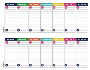 This is a must-have, simple printable weekly to-do list system to get it all done. This free system will help you get your daily goals done and create a weekly menu plan #todolist