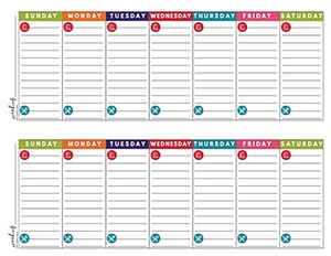 This is a must-have, simple printable weekly to-do list system to get it all done. This free system will help you get your daily goals done and create a weekly menu plan #todolist