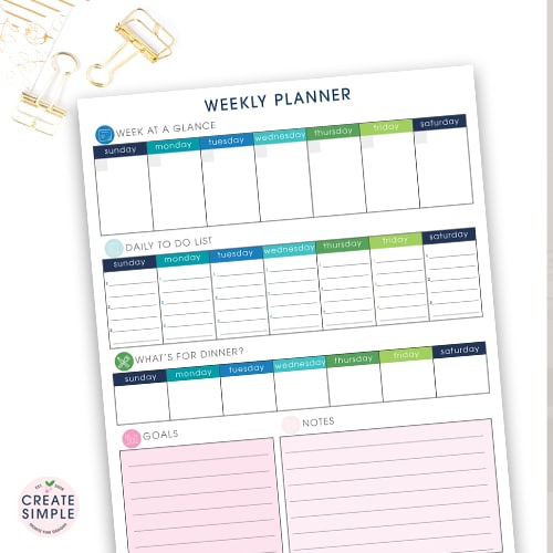 Printable Weekly Planner