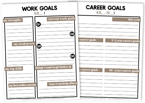 Not sure where to start to relieve work stress? These 5 simple tips & tricks are a great place to start along with the free printable Work & Career Planner.