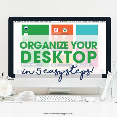 Desktop Organization Backgrounds | Clean up your Computer