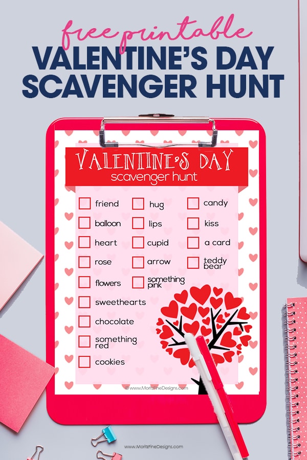 Bring on the competition. The kids can have a little fun for Valentine's Day by having a Valentine's Day Scavenger Hunt. Free printable. Download now.