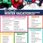 Struggling to pack for your winter vacation? Grab your free winter vacation packing list to help you stay organized for your cold weather travel.