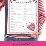 Have fun celebrating Valentine's Day at home or at school! Kids will have so much fun trying to unscramble the words in this free printable Valentine's Day Word Scramble!