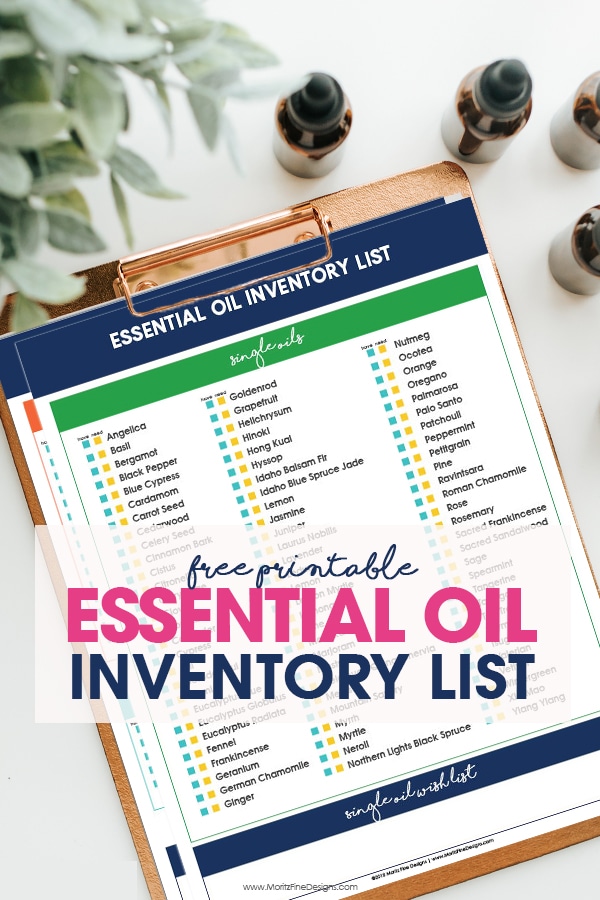 Keep track of all your essential oils with this free printable Essential Oil Inventory List. This detailed list of Young Living oils allows you to quickly and easily see what oils you have as well what you need to order.