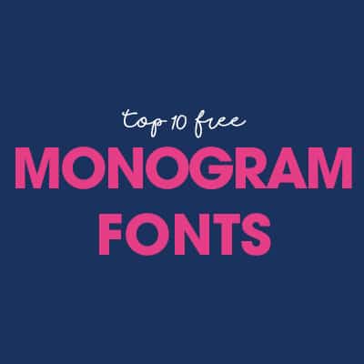 Top 10 Free Monogram Fonts