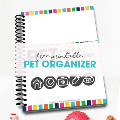 Free Printable Pet Mini-Organizer