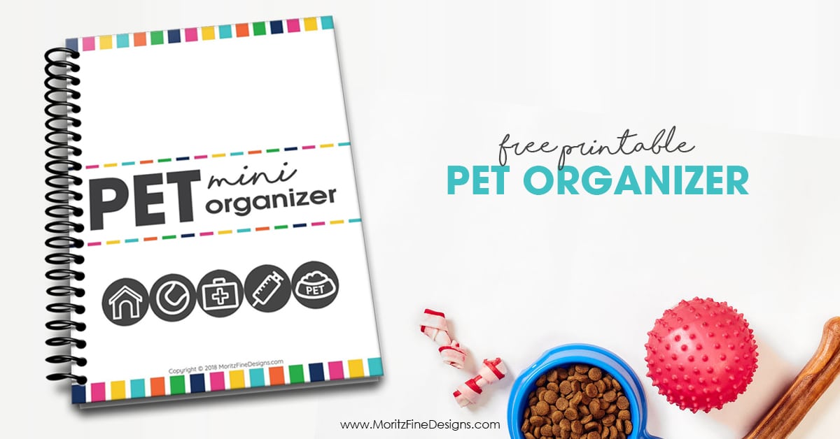 Free Printable Pet Organizer | Easy to Download & Print