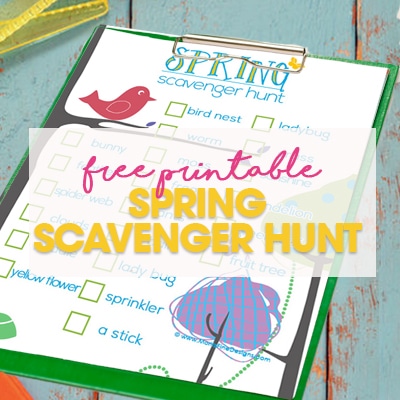 Kid’s Spring Scavenger Hunt