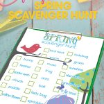 Ready to send your kids outside this spring for a super fun activity? Use this Kid's Spring Scavenger Hunt to get your kids exploring for birds, bugs, trees, flowers and more!