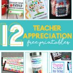 Have you got some ideas about what to give to teachers show gratitude and attention for accompanying children in the school time? Today I would like to share 12 teacher appreciation printables to give separately or to accompany other gifts you prepare for teachers.