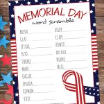 Celebrate Memorial Day with the kids by doing this Memorial Day Word Scramble. It's the perfect way to ponder all of the important topics related to this holiday.