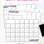 This free 2019 printable calendar is exactly what you need to get organized. It's easy to download, print and begin using instantly.