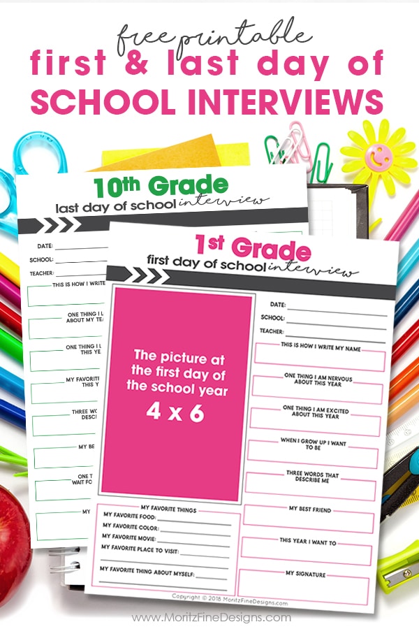 last-day-of-school-interview-printable