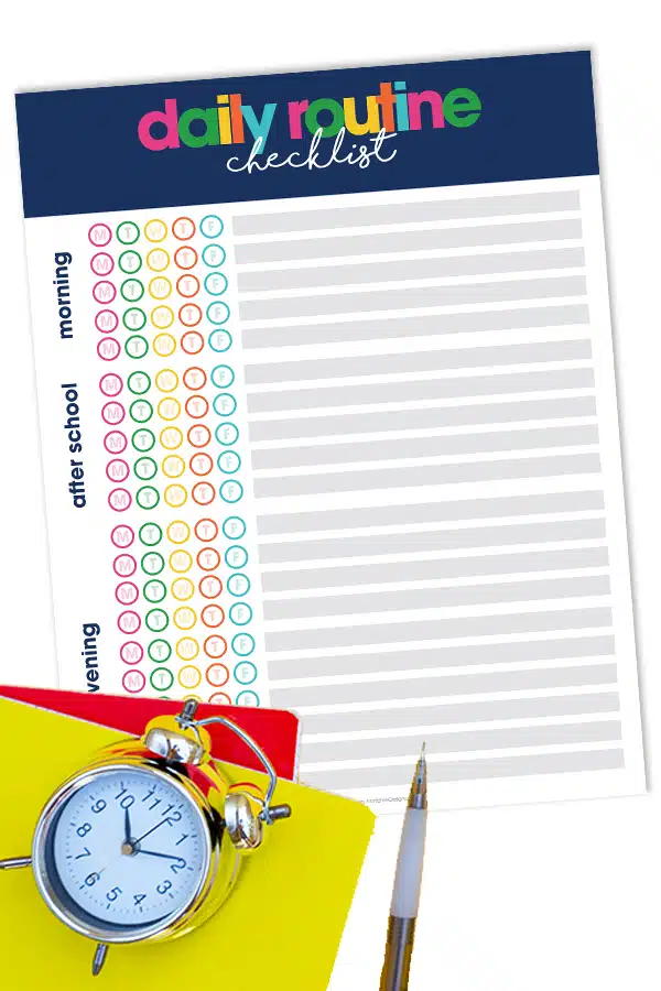 Use this best Daily Routine Checklists to make the transition back to the day in and day out school routine easy for kids and parents.