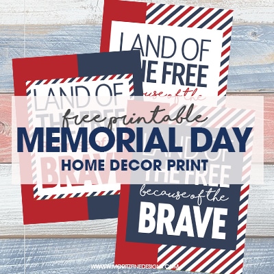 Memorial Day Printable for Your Home