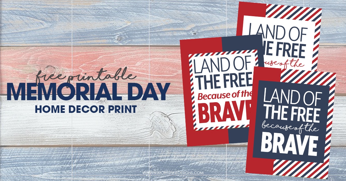 Memorial Day Printable for Your Home